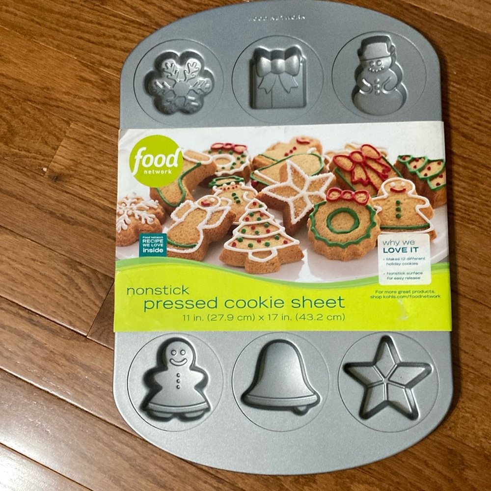 Food Network NONSTICK PRESSED COOKIE SHEET